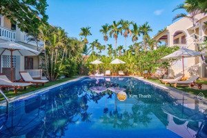 cần bán villa nghỉ dưỡng hội an, 1.080m2, 14 phòng, dòng tiền sẵn 70tr tháng, view lúa