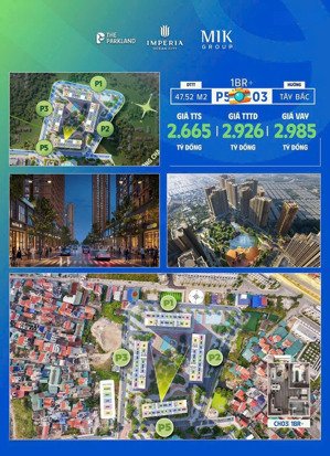 qũy độc quyền studio-1 pn-2pn-3pn dự ánthe park land từ chủ đầu tư mik. hỗ trợ vay 70%, lãi suất 0%