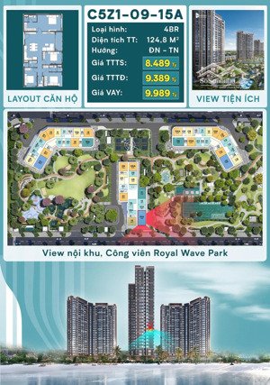 độc quyền căn căn góc 4pn view công viên - masteri grand coast