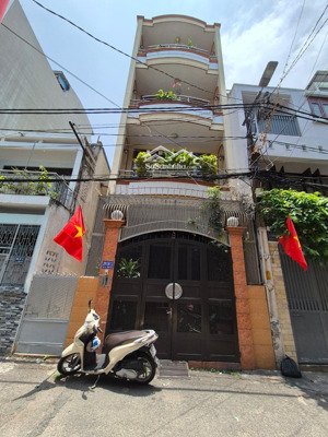 ngay học viện cán bộ tp hcm - nơ trang long, p11, bình thạnh - hẻm 6m - 70m2 - 4 tầng - 12.5 tỷ.