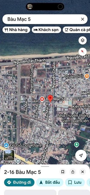 bán cặp đất mặt tiền bàu mạc 5, dt 10x25m, ngay sát biển nguyễn chánh