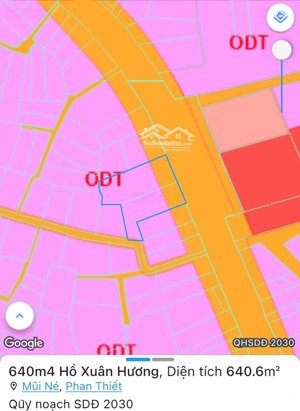 bán đất mặt tiền hồ xuán hương mũi né
