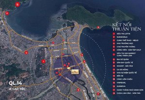 tòa tháp đôi the meridian view sông hàn tại elysia complex city đà nẵng - trực diện view pháo hoa