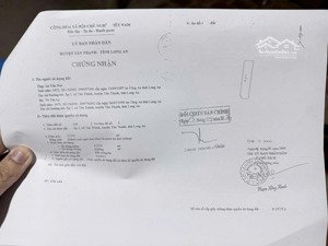 bán gấp trước tết đất nông nghiệp 10000m2 mặt tiền đường ô tô tân thạnh long an