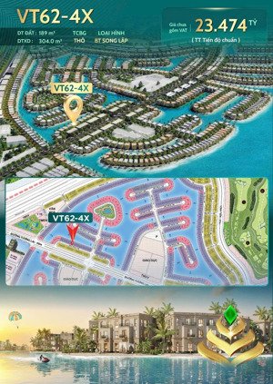 bán biệt thự song lập trục vn70-2x vinhomes cần giờ