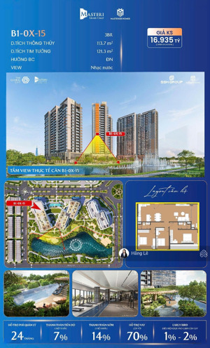 masteri cosmo central 3pn view nhạc nước