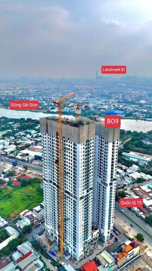 the emerald 68 căn góc 3pn2wc ban công lồi dài 4,3m view trực diện sông sg, lm81, ql13