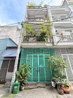 hl2 ngay ngã tư bốn xã - hẻm nhựa 7m xe tải vi vu - 4 tầng kiên cố - 52m2 - sổ đẹp hoàn công đủ