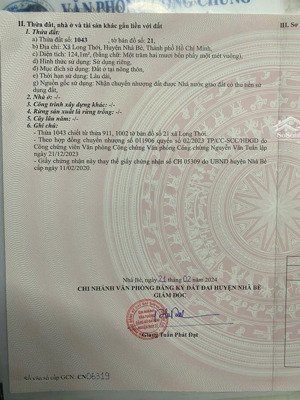 bán đất tại kdc bà chồi nguyễn văn tạo, 37 triệu / m2, 124m2, siêu hot