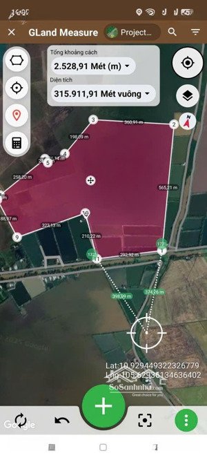 bán đất ruộng tân hưng - long an. đất cặp đường, tổng dt 320 công, giá bán 100 triệu đồng/1 công