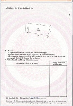 cần bán 100 m2 đất kiêu kỵ - gia lâm, giá chỉ 6.6 tỷ, lh 