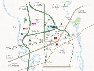 bán gấp căn hộ 2pn tại tt avio, dĩ an gần vincom giá tốt 2,2 tỷ, 56m2, giao nhà 2027