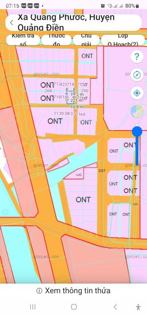 Đất Thủ Lễ Quảng Phước Cũ Gần Sịa, Lô 2 Mặt Tiền Rất Đẹp