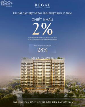 Ưu đãi đặt biệt - chiết khấu căn hộ cao cấp Regal Complex đến 28%