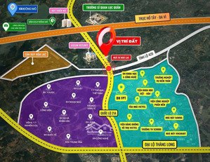 đất hoà lạc phân lô ô tô 100m,mặt tiền 5.5m,gần đại học quốc gia chỉ tầm 3tỷ.