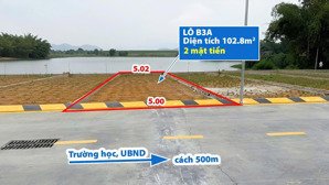 còn duy nhất 1 lô view hồ 102,8m2 giá chỉ 18tr/m2 cách hồ đồng mô 500m, gần trường lục quân sơn tây