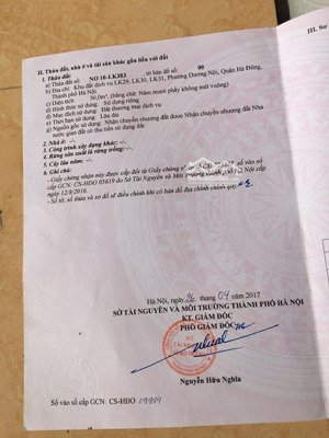 chính chủ bán đất dịch vụ dương nội - khu lk31, hướng đông nam, diện tích 50m2 đường rộng 10,5m