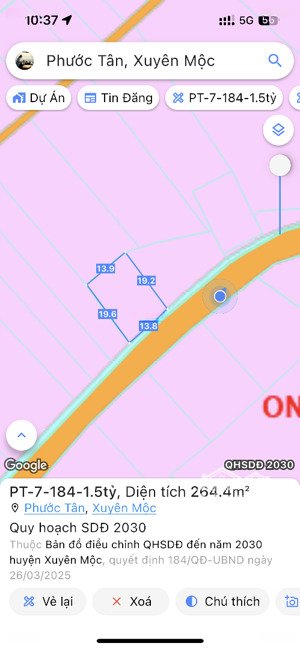 chỉ 108tr/m ngang đất xã hồ tràm, tp. hcm(xã phước tân cũ)