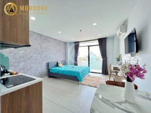 cho thuê căn hộ dịch vụ 37m2, ban công thoáng mát, full nội thất ngay lê văn duyệt sát q1, q3