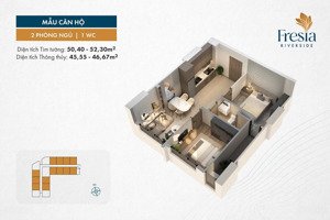 bán căn hộ ven sông tân vạn 2pn giá 1,86 tỷ view sông đẹp gần metro suối tiên