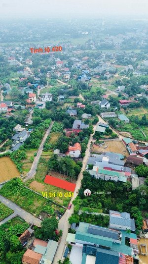 bán lô đất 156m2 full thổ, xây trọ ngay, mặt tiền 6m, trục chính thôn tại hòa lạc. chỉ 33 triệu/m2