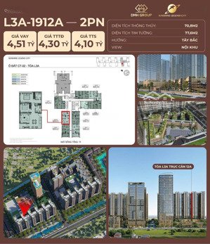 giới thiệu căn "hoa hậu" l3a-1912 sống sang-ở rộng - view nội khu thoáng mức giá chỉ từ 6x triệu/m²