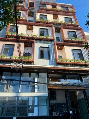 hàng đầu tư dòng tiền 6% ! bán gấp tòa nhà chdv bề thế ngay phan đăng lưu, 220m2 (14x18) h 6 tầng