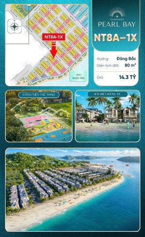 dự án vinhomes pearl bay tại nha trang 4 tầng,sổ đỏ lâu dài giá chỉ hơn 14 tỷ
