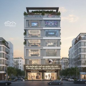 siêu phẩm mặt phố vip cầu giấy - tòa building 9 tầng nổi 2 hầm - dòng tiền khủng