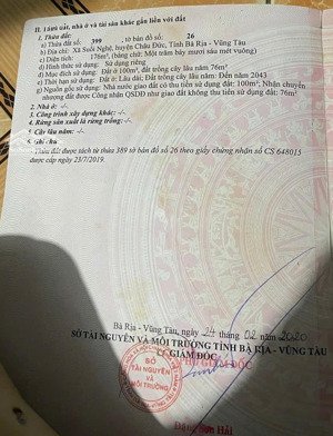 đất suối nghệ châu đức | 680 triệu