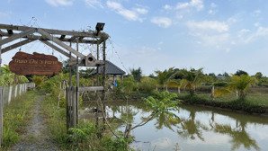 bán đất nghỉ dưỡng 1346m2 tại bình chánh đường xe tải có cây ăn trái và ao cá