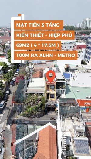mặt tiền 3 tầng kiến thiết -hiệp phú -đường 12m - 100m đến ngã tư thủ đức- metro- 69m2 (4*17.5)(5)