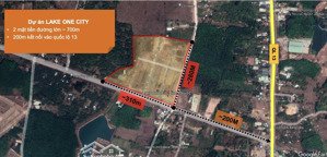 đất nền mặt tiền quốc lộ 13 lakeone city, bình long
