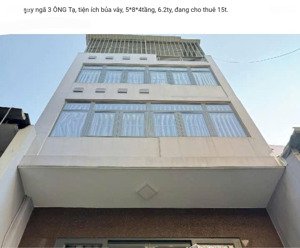 hxh ngay ngã 3 ông tạ, tiện ích bủa vây, 5*8*4tầng, 6.2ty, đang cho thuê 15t.
