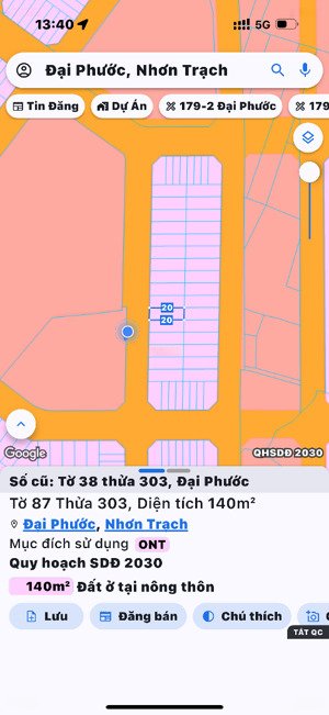 tđc đại phước, đồng nai đối diện bch quân sự , kế bên trường học , đường thông thoáng yên tĩnh