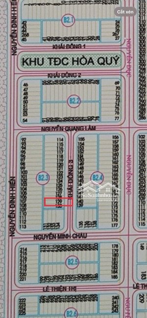 bán đất khu làng đại học, đường khải đông 3 - ngũ hành sơn