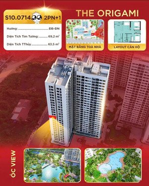 căn 2pn + 69.20m2 giá 3 tỷ 927 full in ký trực tiếp chủ đầu tư vinhomes tòa s10.07 view vườn nhật