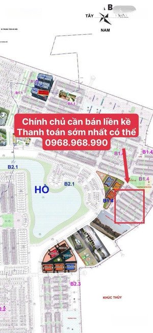 bán liền kề tại khu đô thị thanh hà (sắp được xây dựng),vị trí đẹp, cần thanh toán sớm nhất có thể