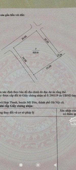 lô góc 3 thoáng đất đẹp thôn phú hiền hiếm có 520m mt20m có 300tc