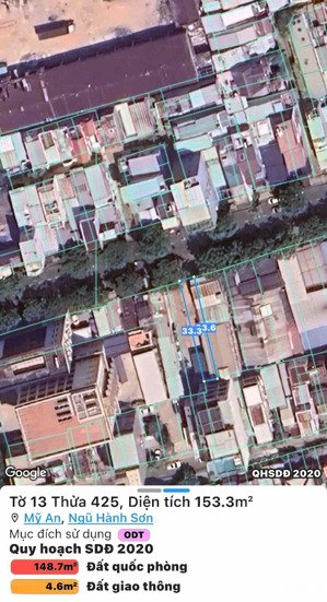 bán lô đất đường đỗ bá, mỹ an, ngũ hành sơn, đà nẵng lh 