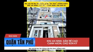 bán nhà bờ bao tân thắng q.tân phú 5tầng,5.89tỷ - cạnh aeon