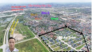 đất nền dự án tđc bắc sông cấm, 58 triệu / m2, 120 m2 lô xẻ khe siêu đẹp.