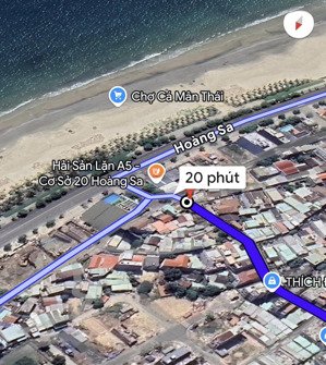 đất 3 mặt kiệt đường hoàng sa , kiệt oto , sát bãi tắm mân thái - diện tích 98m2 ngang 15m