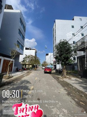 chính chủ bán lô đất mặt tiền hoà minh 28.diện tích 108.5m ngang 5m lô sạch sẻ phù hợp xây căn hộ