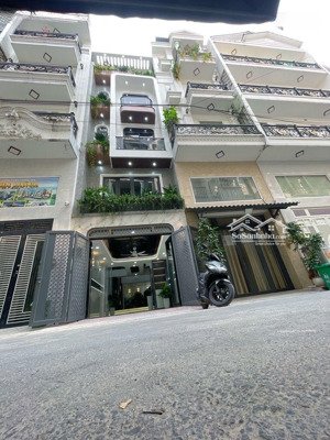bán nhà 5 tầng xây mới đúc btct. ngang 4m dài 15,5m.hẻm thông 6m sạch sẽ an ninh.dts : 244,6m2.