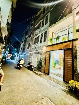 bán nhà 2 mặt hẻm ô tô thông vừa ở vừa kinh doanh phú nhuận, 56m² ngang 4m, nở hậu 5.07m