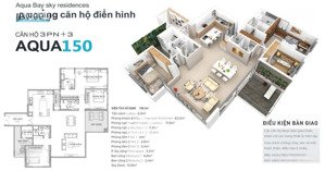 hiếm - bán 3 ngủ, 158m2 sử dụng, tòa lake - chung cư aqua bay ecopark