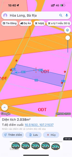 đất sào tại phường tam long, cho anh chị mua xây biệt thự, nhà mái thái sân cỏ, trồng cây ăn trái