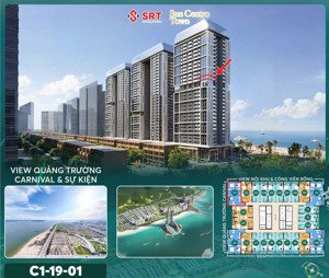 bán nhanh căn hộ mặt biển 2 phòng ngủ dự án sun centro town, giá siêu tốt