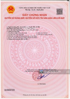 hạ giá bán đất đường tân thới nhì 16, gần chợ tân thới nhì hóc môn .